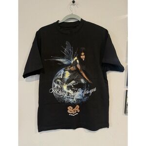 SZA SOS Album Art Graphic T-Shirt Black La Sierra Size XS Touch This Fire